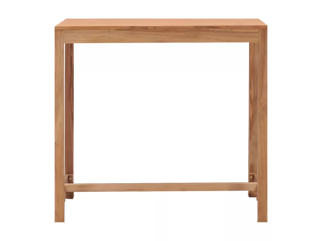 Prolenta Premium - Table de bar de jardin 110x60x105 cm bois de teck solide