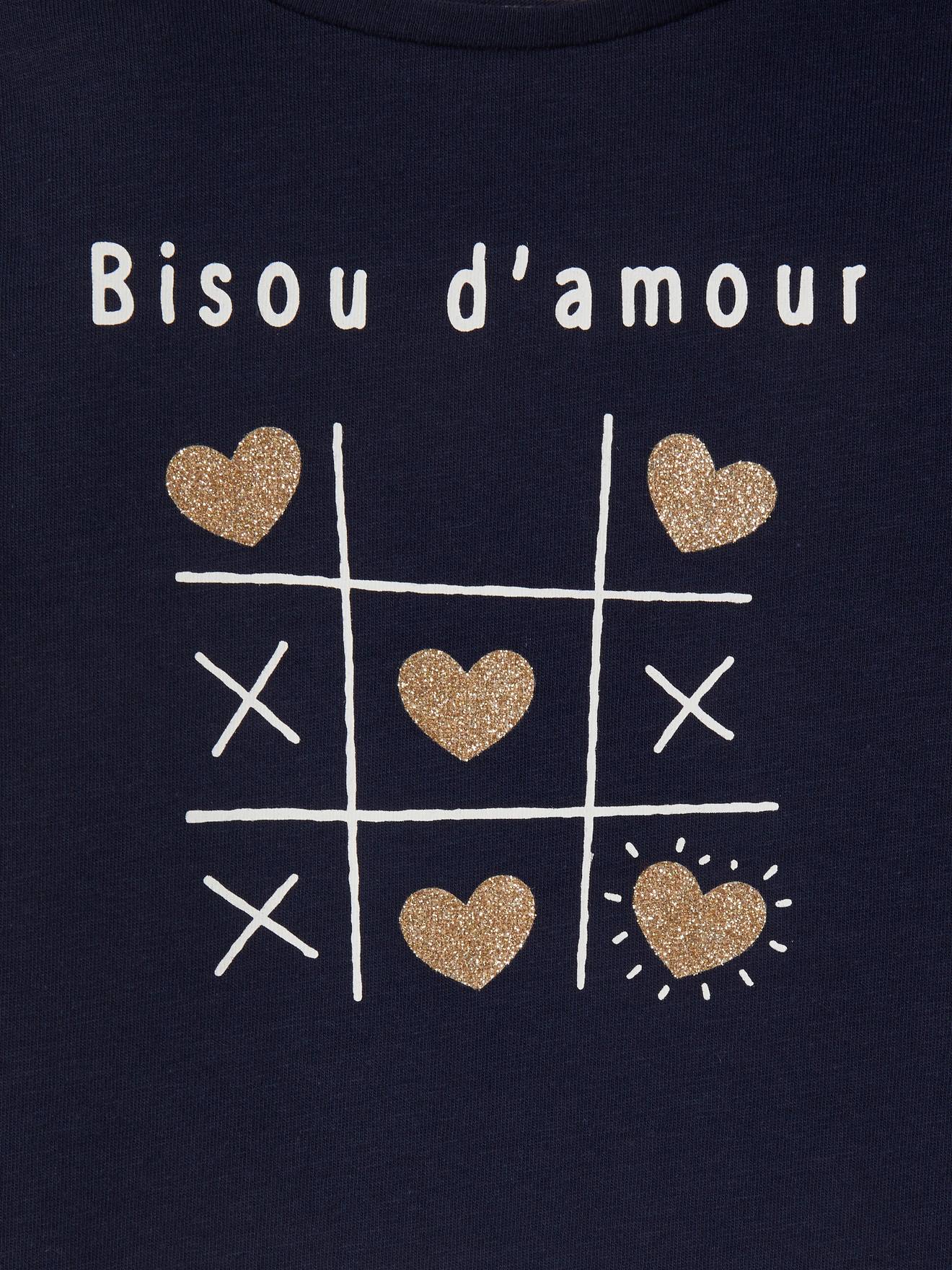 Conjunto de 3 camisetas de manga comprida para meninas, tamanho médio, pretas, bicolor/multicoloridas.