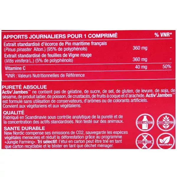 New Nordic Heavy Legs Activ'jambes 30 comprimidos