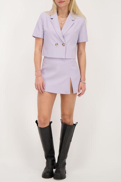 Lila skort met mini split
