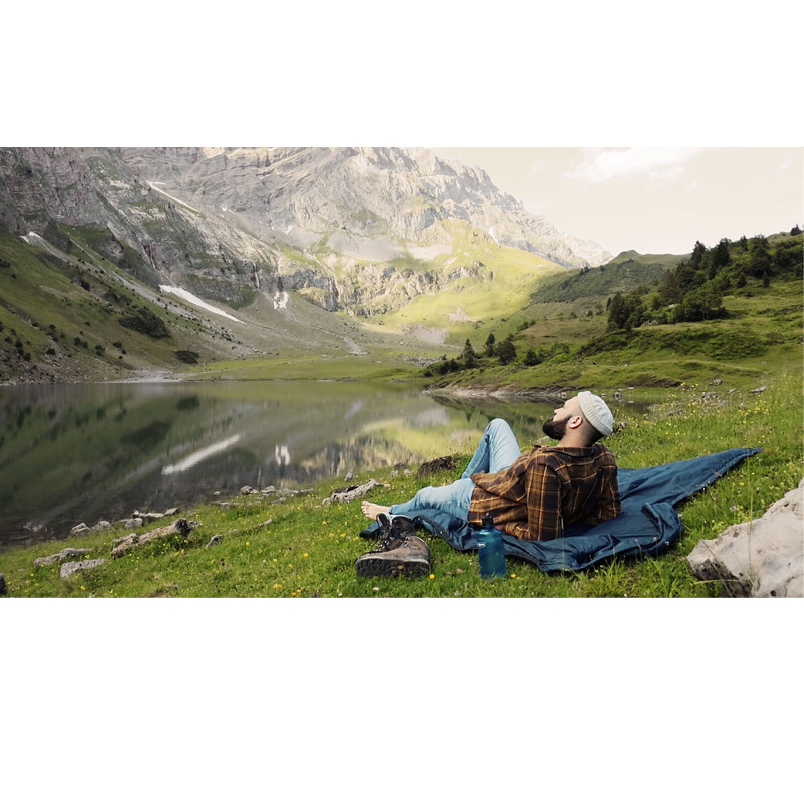 WECHSEL Deckenschlafsack Blues Summer Camping Trekking Sommer Schlafsack -5°C Größe: M