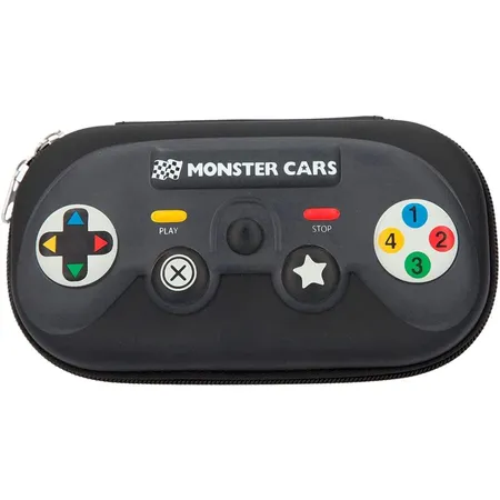 Depesche Monster Cars Schlampertasche Controller, Schwarz