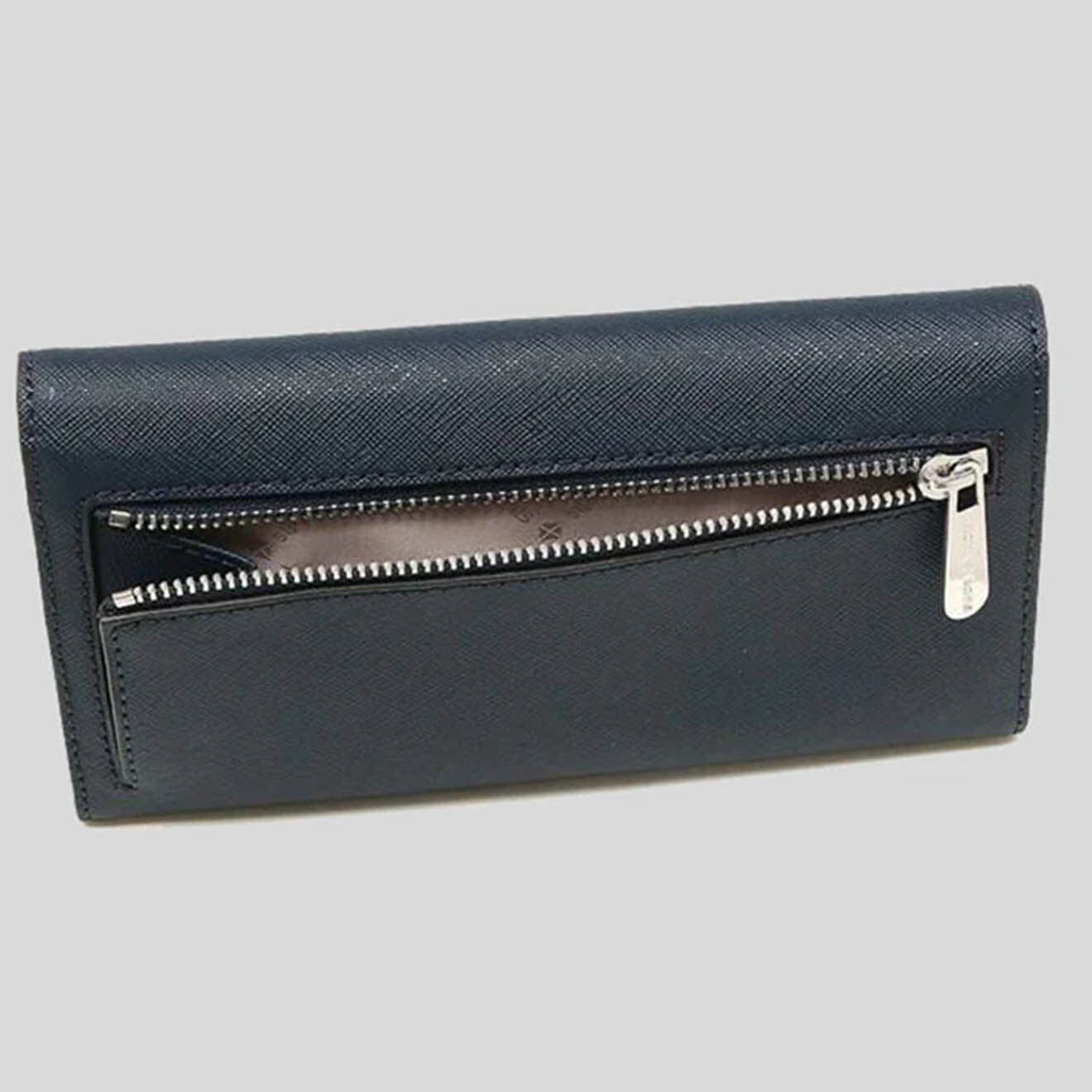 Michael Kors Portefeuille en Cuir large Jet Set Travel  noir - 18.2x9.8 cm