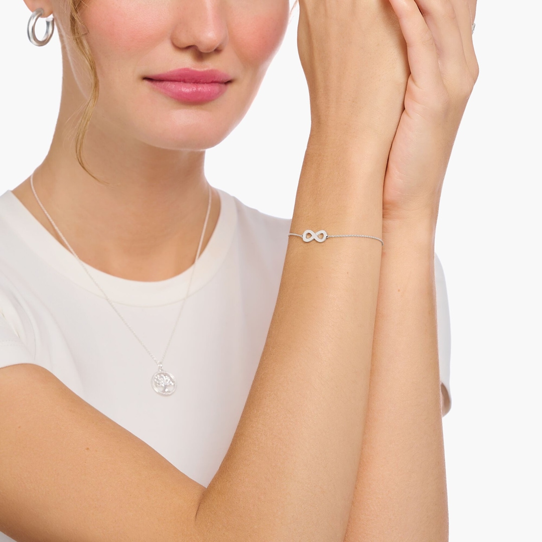 Thomas Sabo Basics Armband mit Infinity-Anhänger Silber