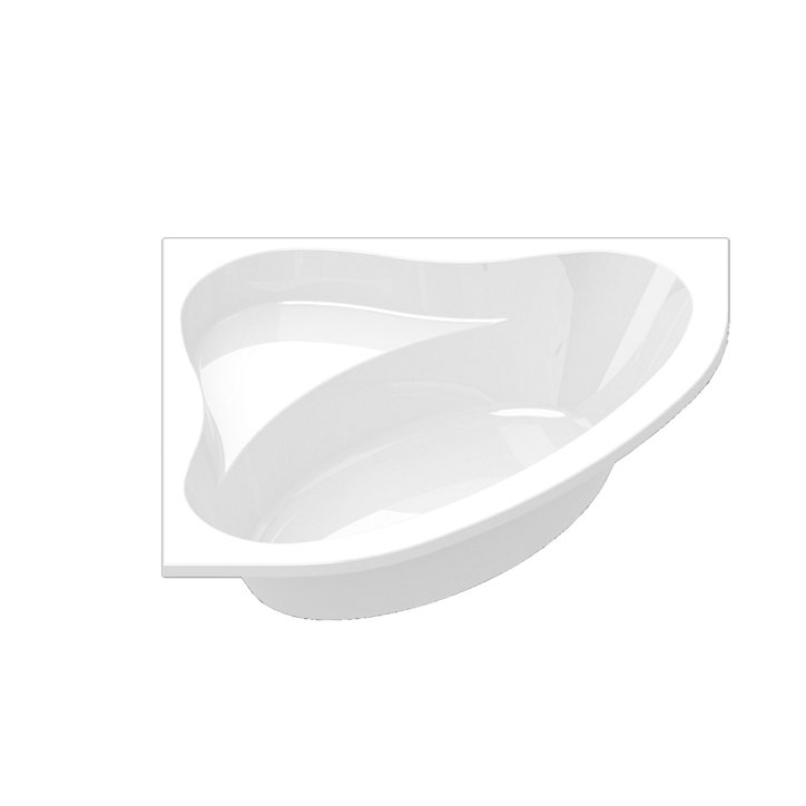 Baignoire d'angle Horyn 130 cm x 130 cm blanc