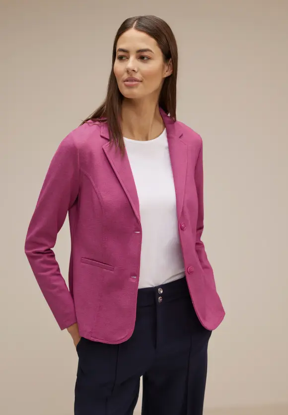 Basic Piqué Blazer - cozy pink melange