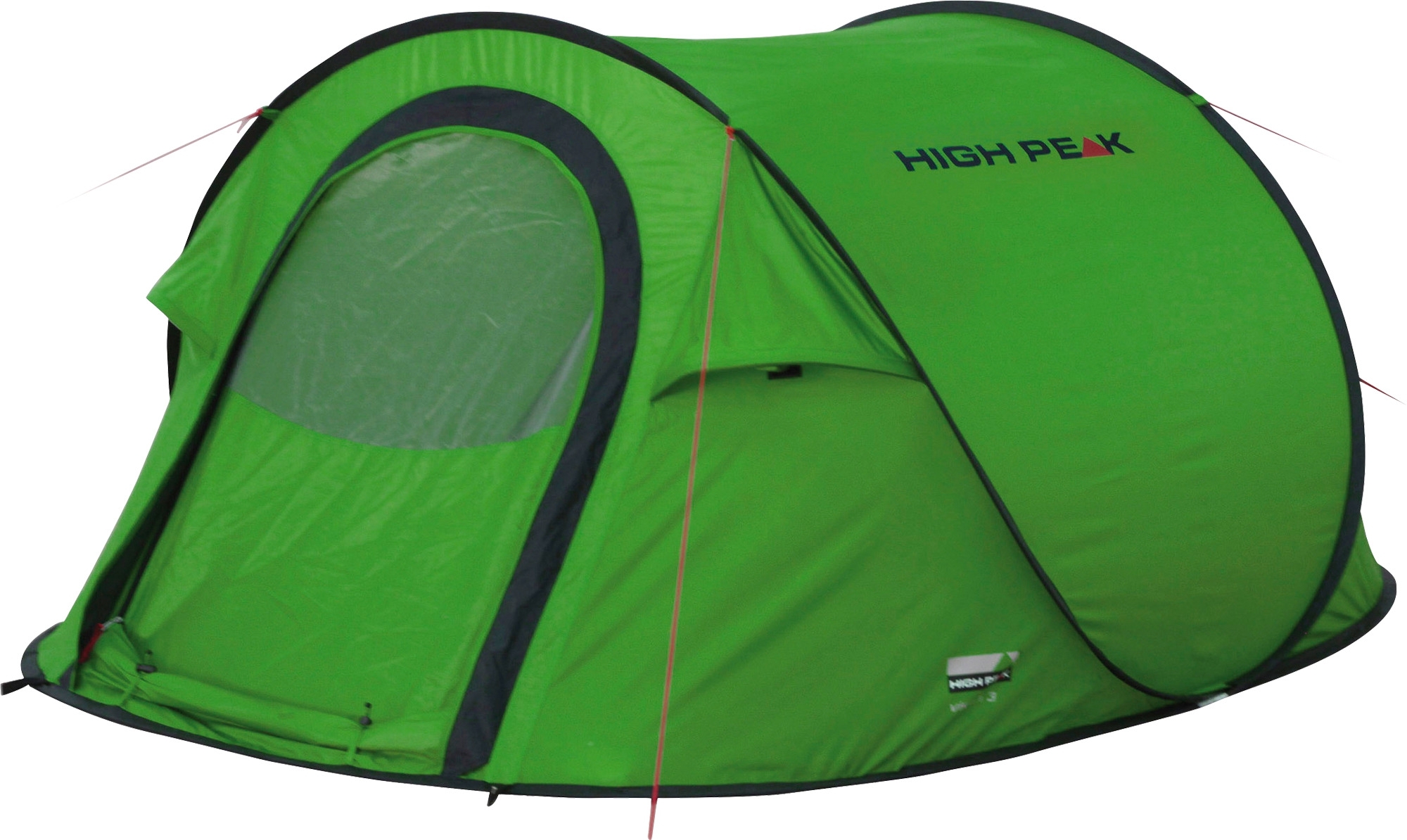 High Peak Vision 3 Einfachdach Pop Up Wurfzelt grün für 3 Personen