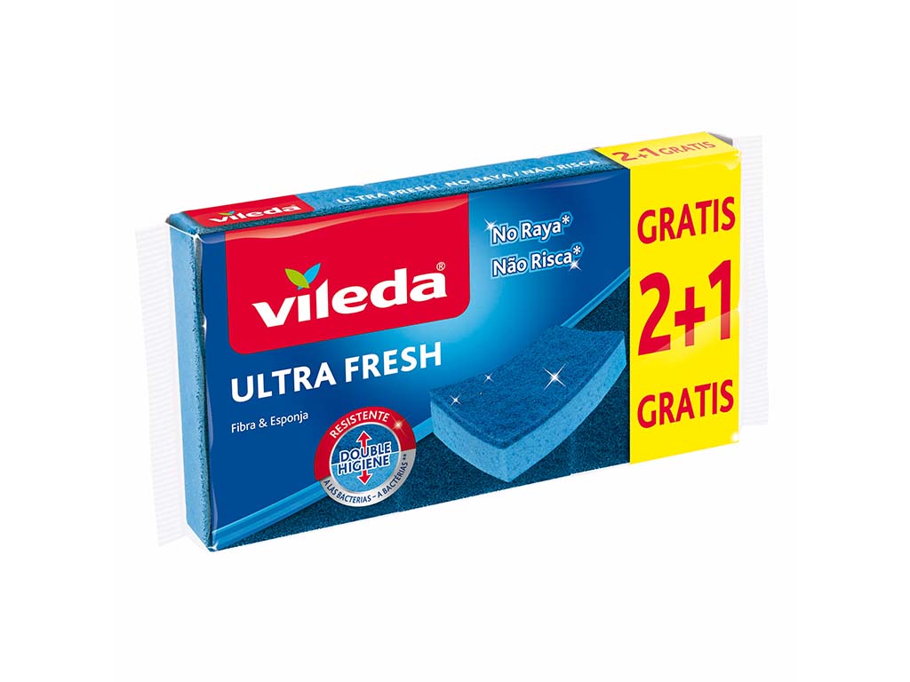 ESFREGÕES VILEDA ULTRAFRESH NÃO RISCA 2 1UN