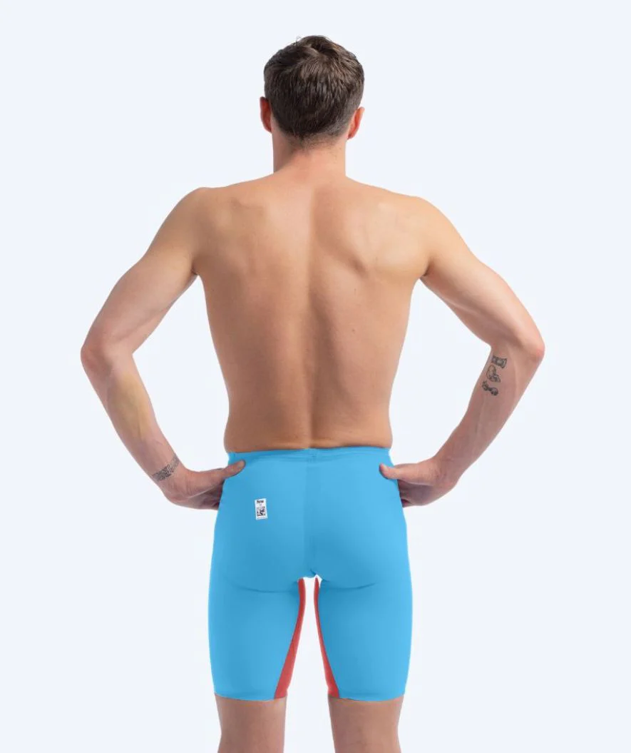 Speedo konkurrence badebukser til mænd - LZR Pure Valor 2.0 - Lyseblå/rød