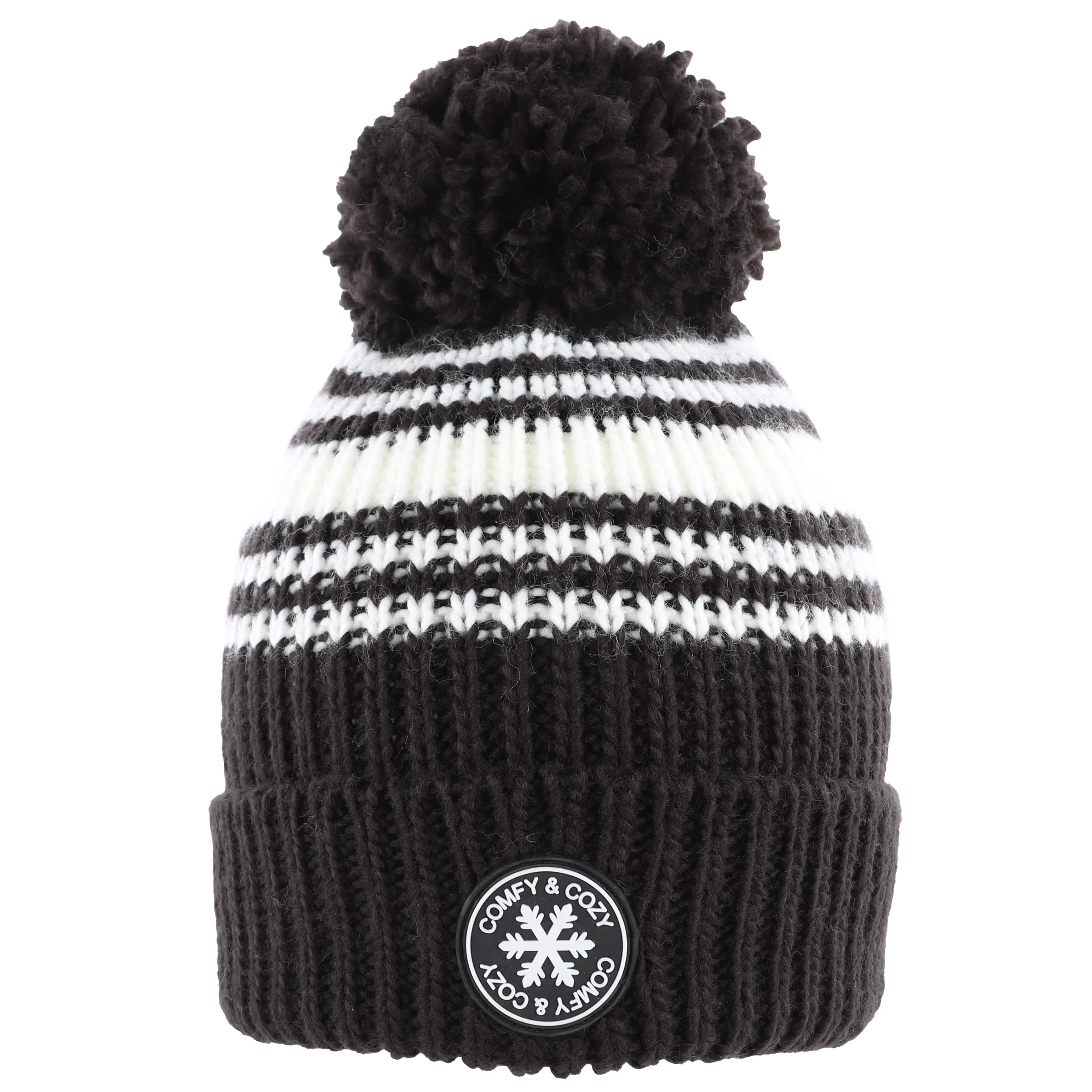 Damen Mütze mit Pompom