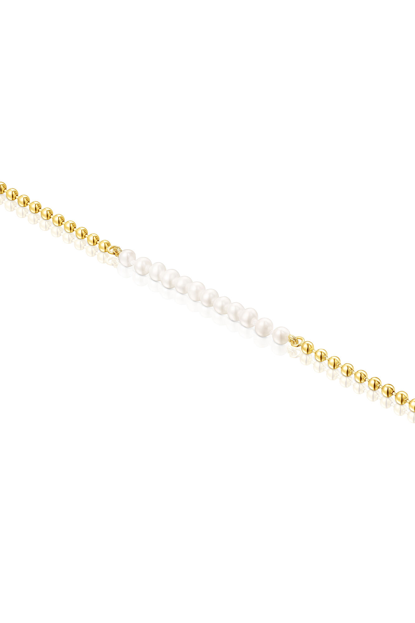 Pulseira em prata vermeil e pérola - Amarela