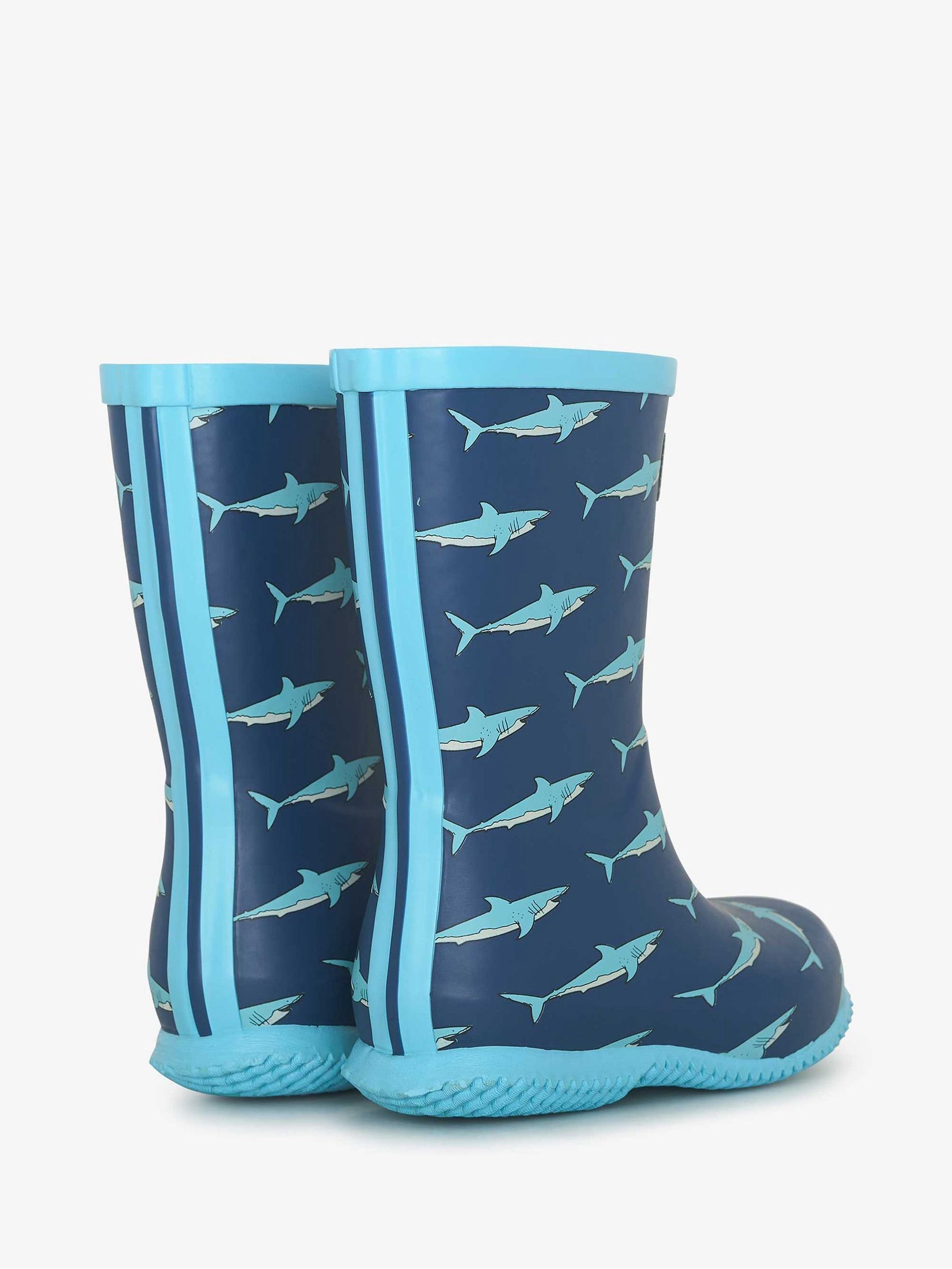Hatley Blue Shark Tank Packable Wellies