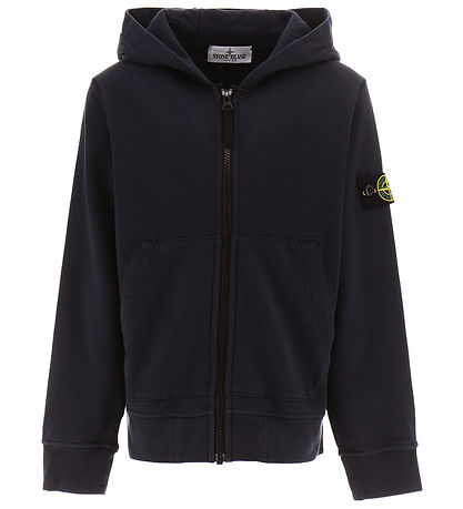 Stone Island Cardigan - Navy Blue m. Logo