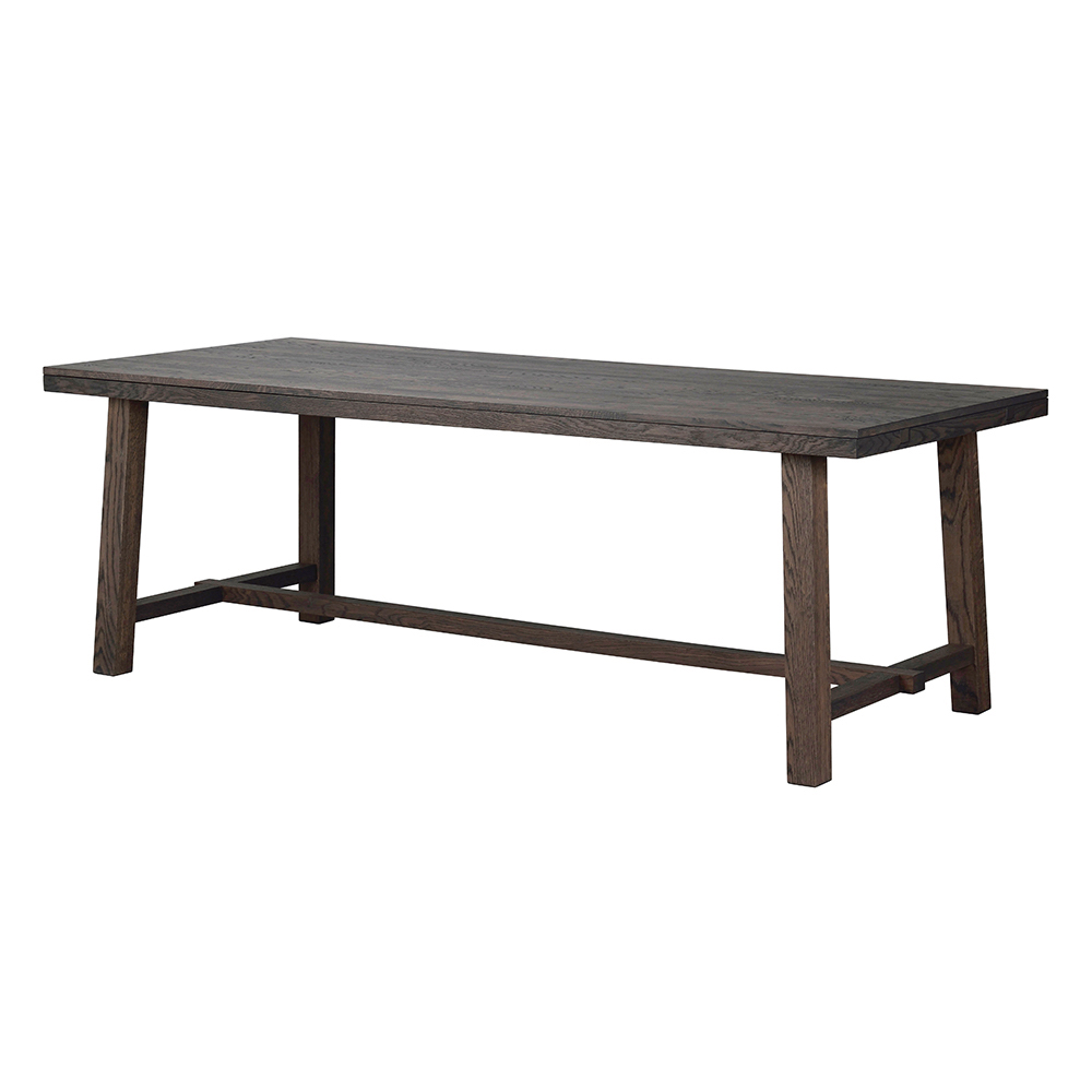 Eettafel Brooklyn Donkerbruin verlengbaar 220 x 95 cm