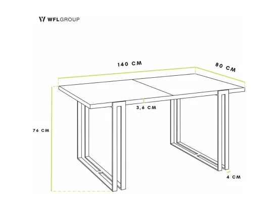 Table à Manger Extensible Style Loft - Grande Table Industrielle Avec Pieds Métalliques Dorés, Ajustable De 140 à 240 Cm - Table De Conférence - Gain De Place Pour