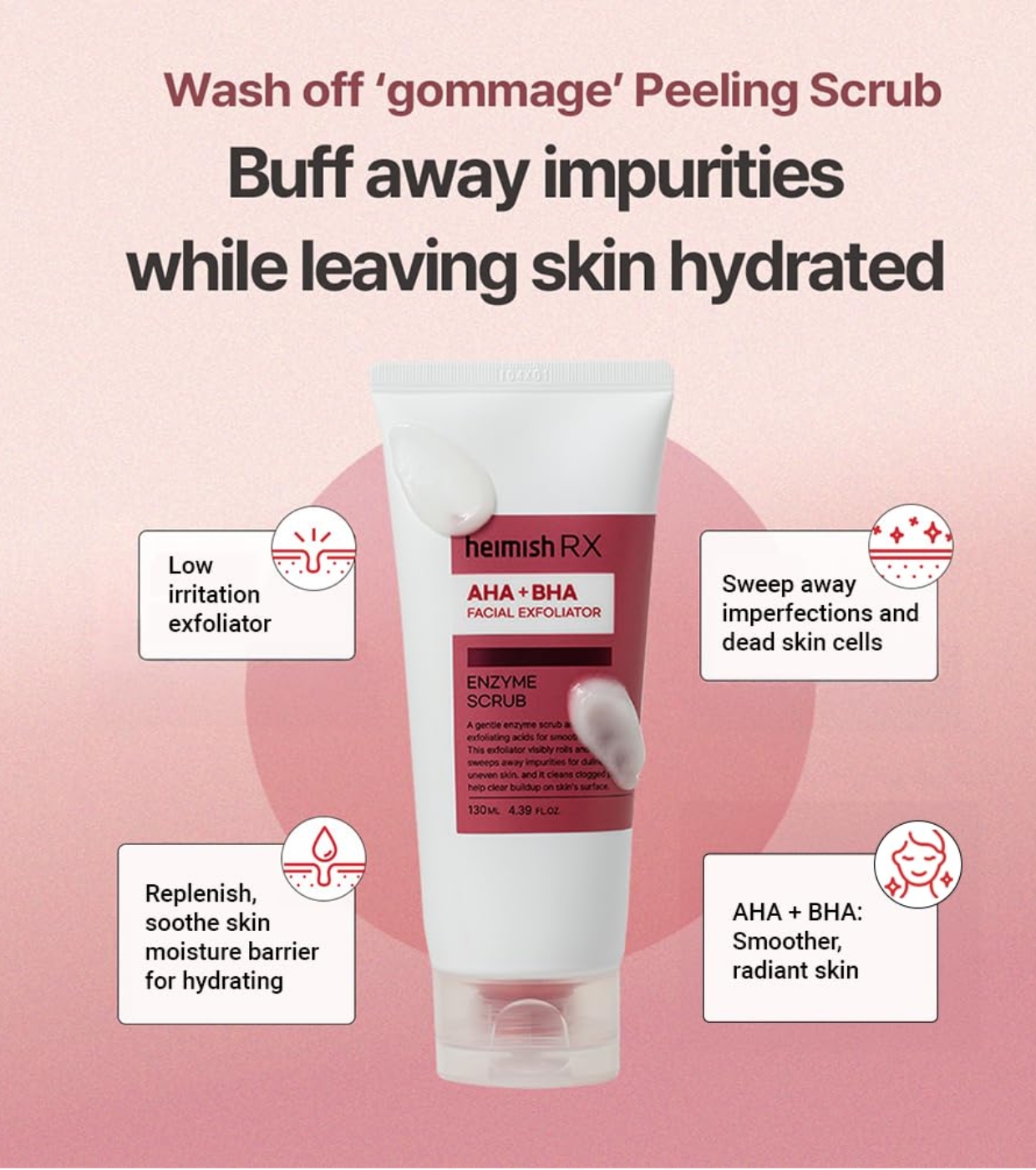 Heimish - *Heimish RX* - Esfoliante facial AHA BHA - Pele com acne