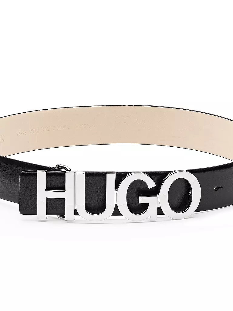 HUGO Ledergürtel Zula schwarz