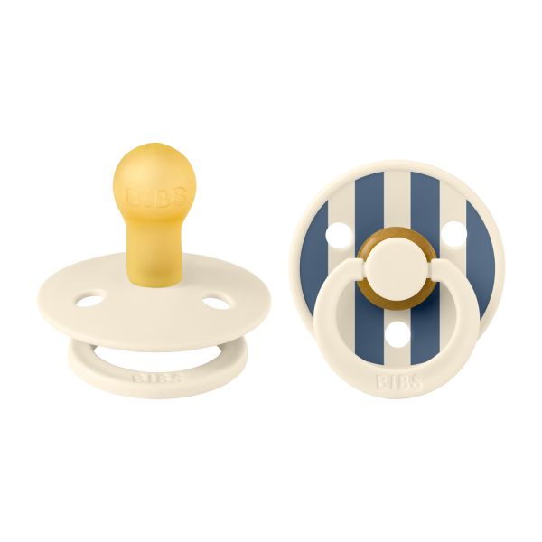 BiBs Studio Pin Fopspeen - 0-6 Mnd - 2 Stuks - Ivory Vanilla Mix