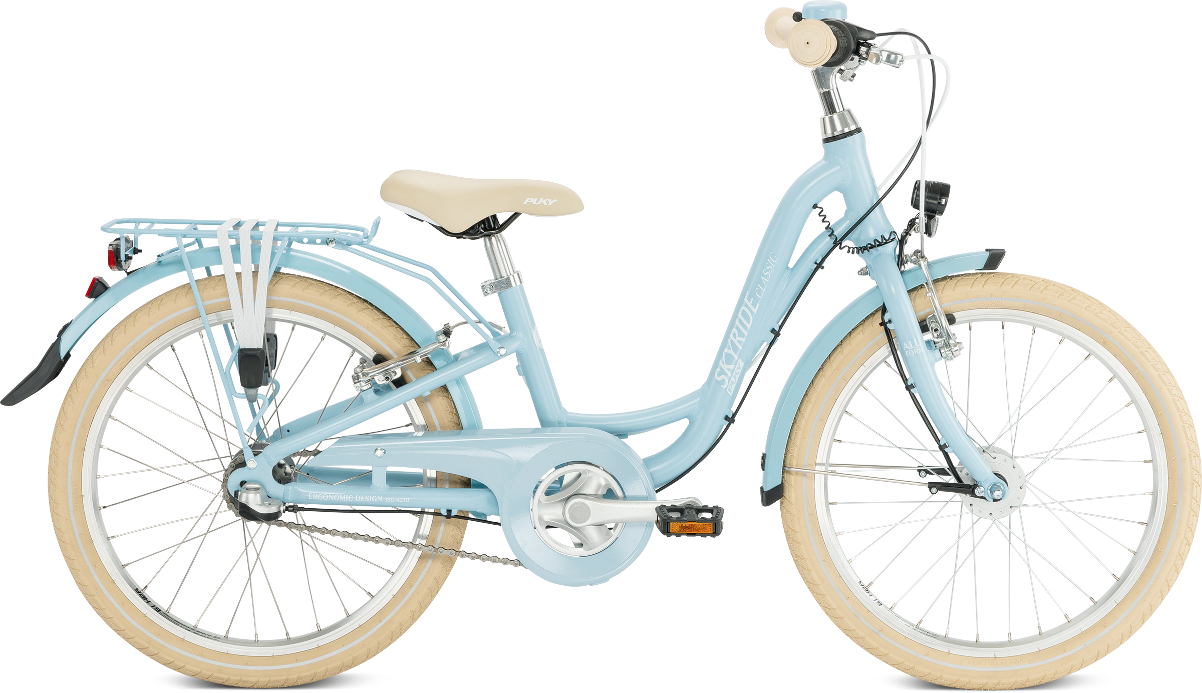 Puky Skyride 20-3 Classic alu. børnecykel retro blå