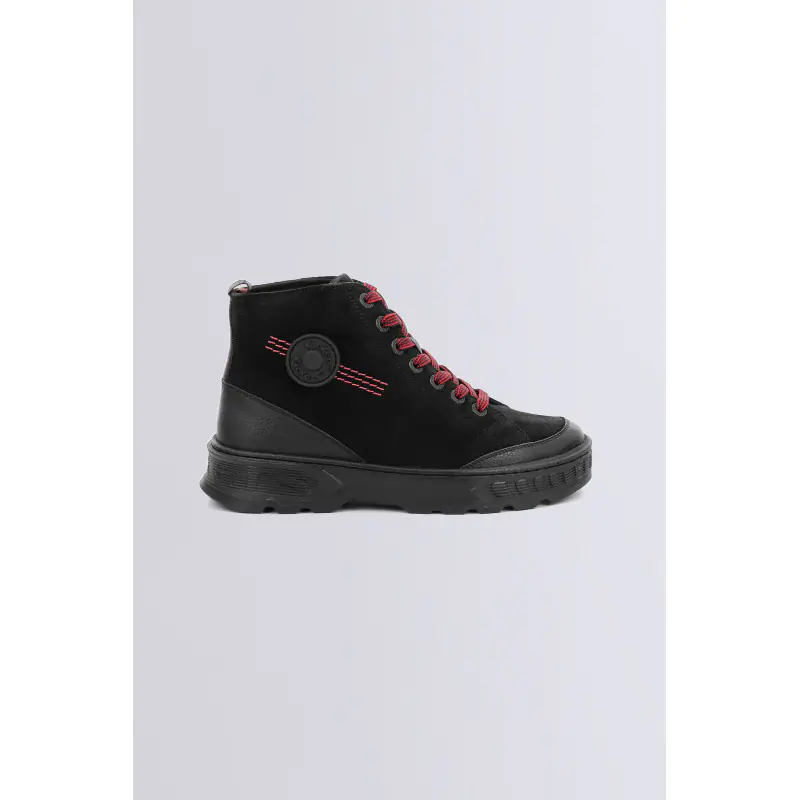 KICK WAY NOIR SNEAKERS HAUTES Cuir Femme