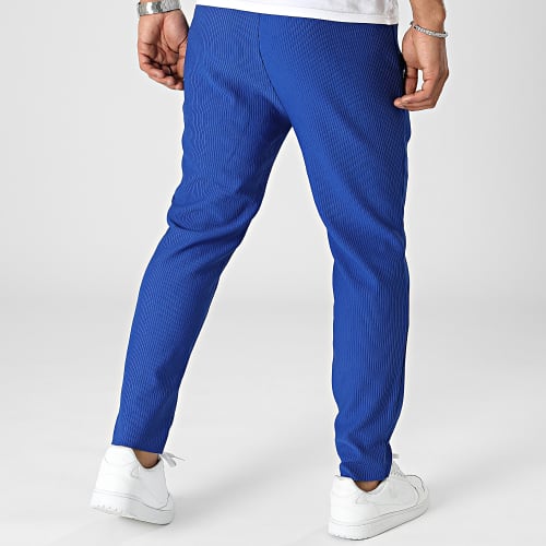 Pantalon Jogging Texturé Bleu Roi