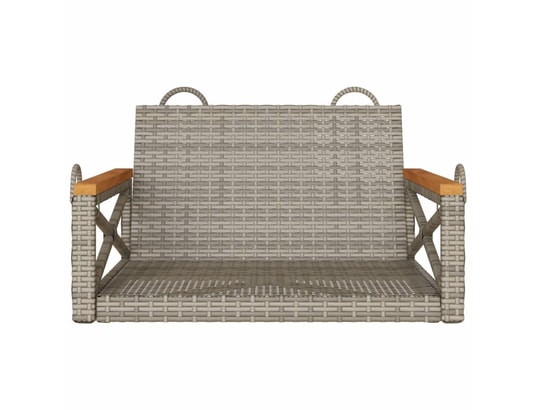 VIDAXL - Balancelle gris 63x62x40 cm résine tressée