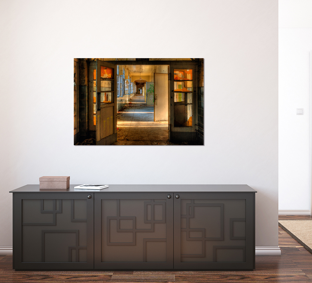 Akustikbild LOST PLACE FLUR 3 80x120cm, 7kg