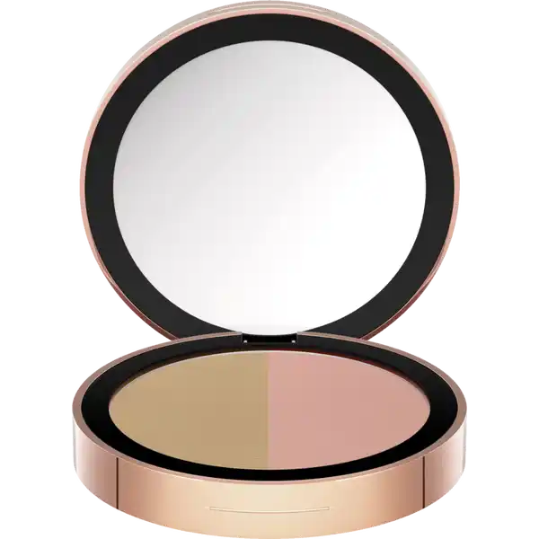 Magic Finish Satin Blush Palette dark honey & nude lush