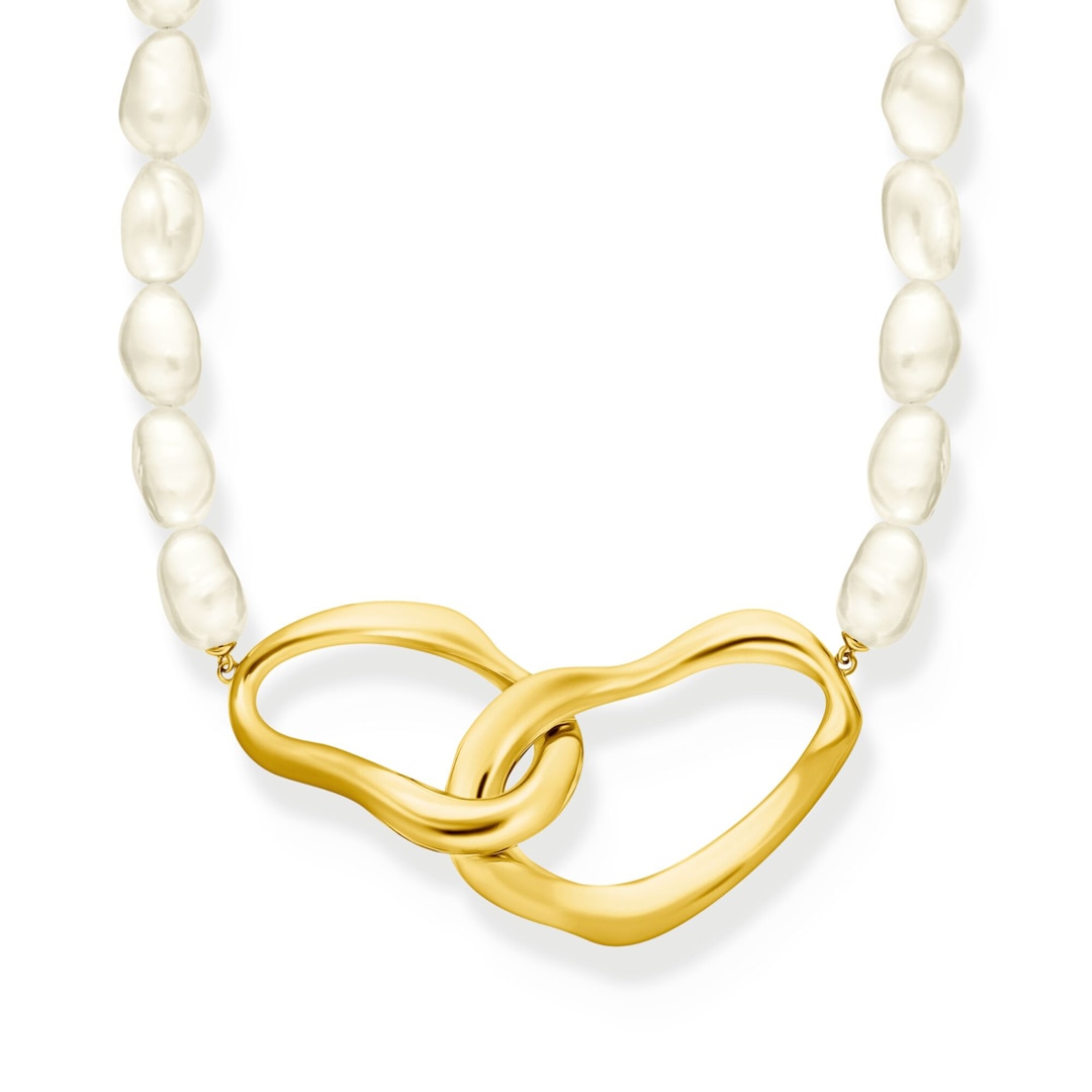 Thomas Sabo Bold Elegance Perlenkette Natural Beauty vergoldet