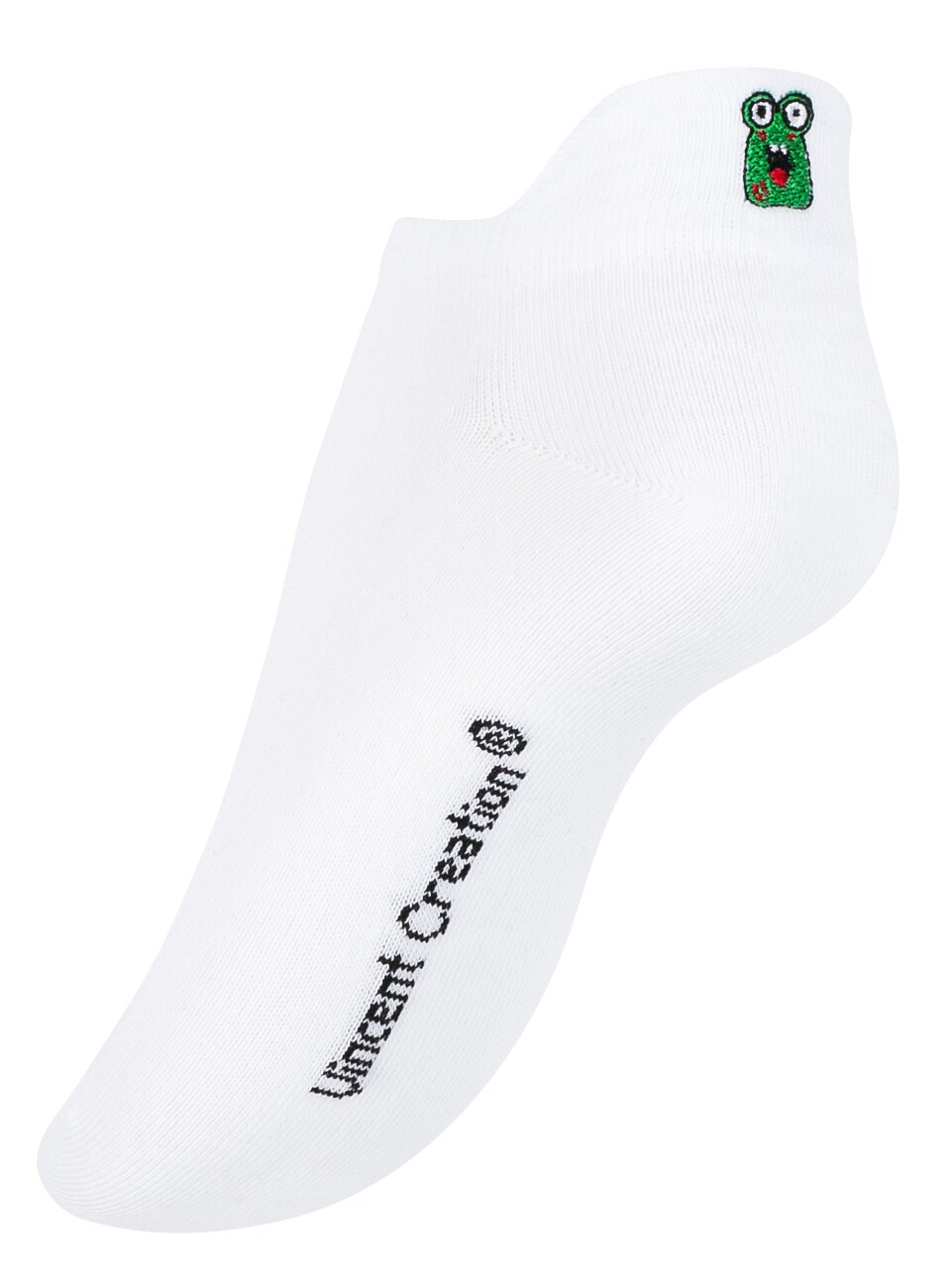 Vincent Creation® 6 Paar Sneaker Socken mit Cartoon/Smiley Stickerei