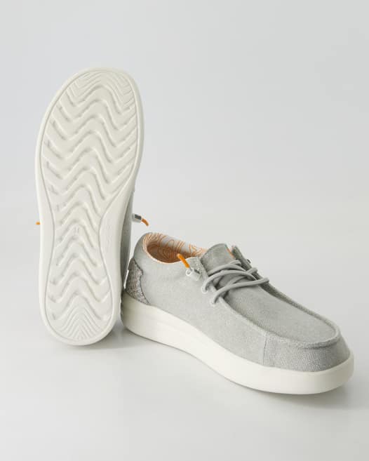 Fusion Lily washed Slipper in Grau