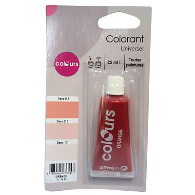 Colorant universel toutes peintures Colours orange 25ml
