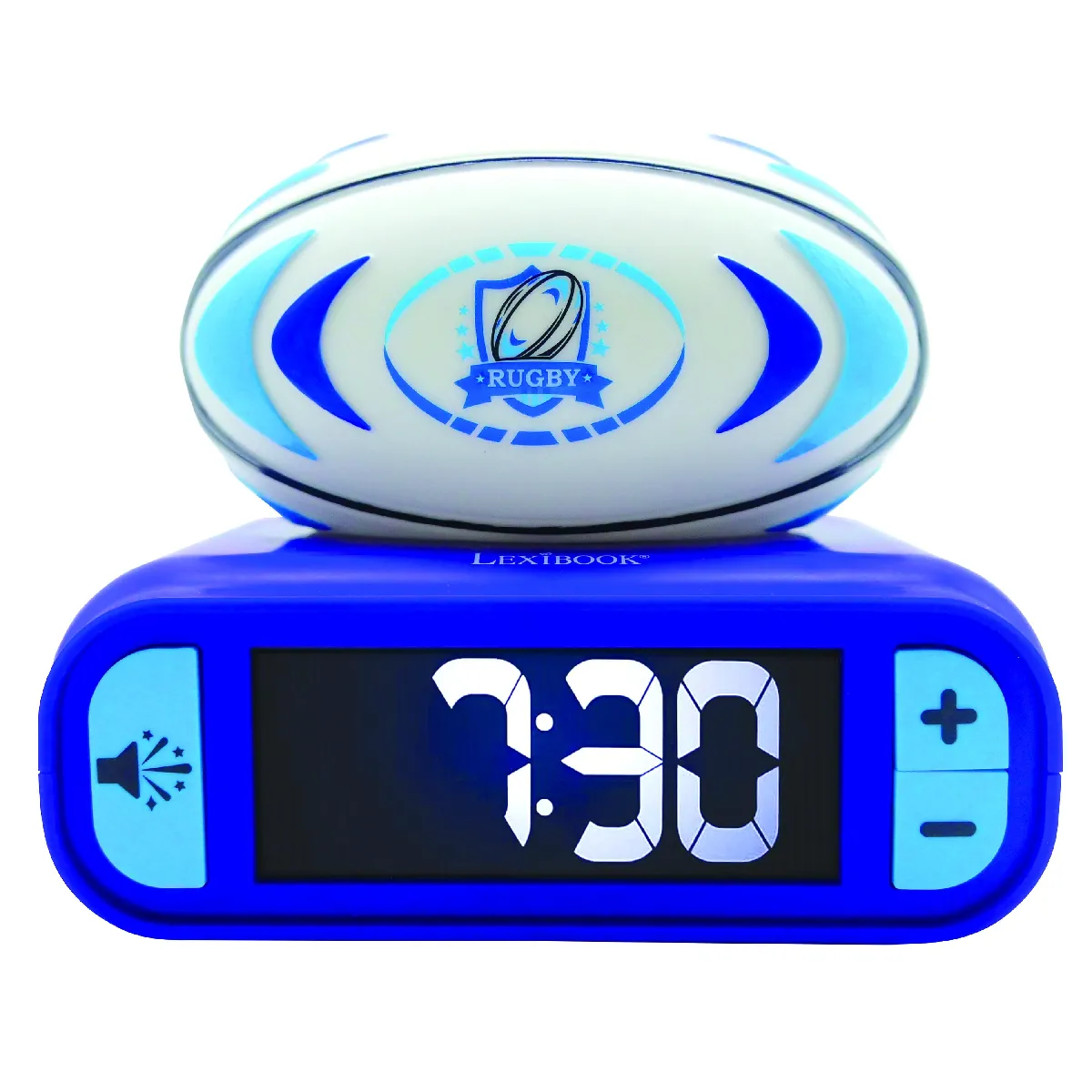 LEXIBOOK Réveil Ballon de rugby LED