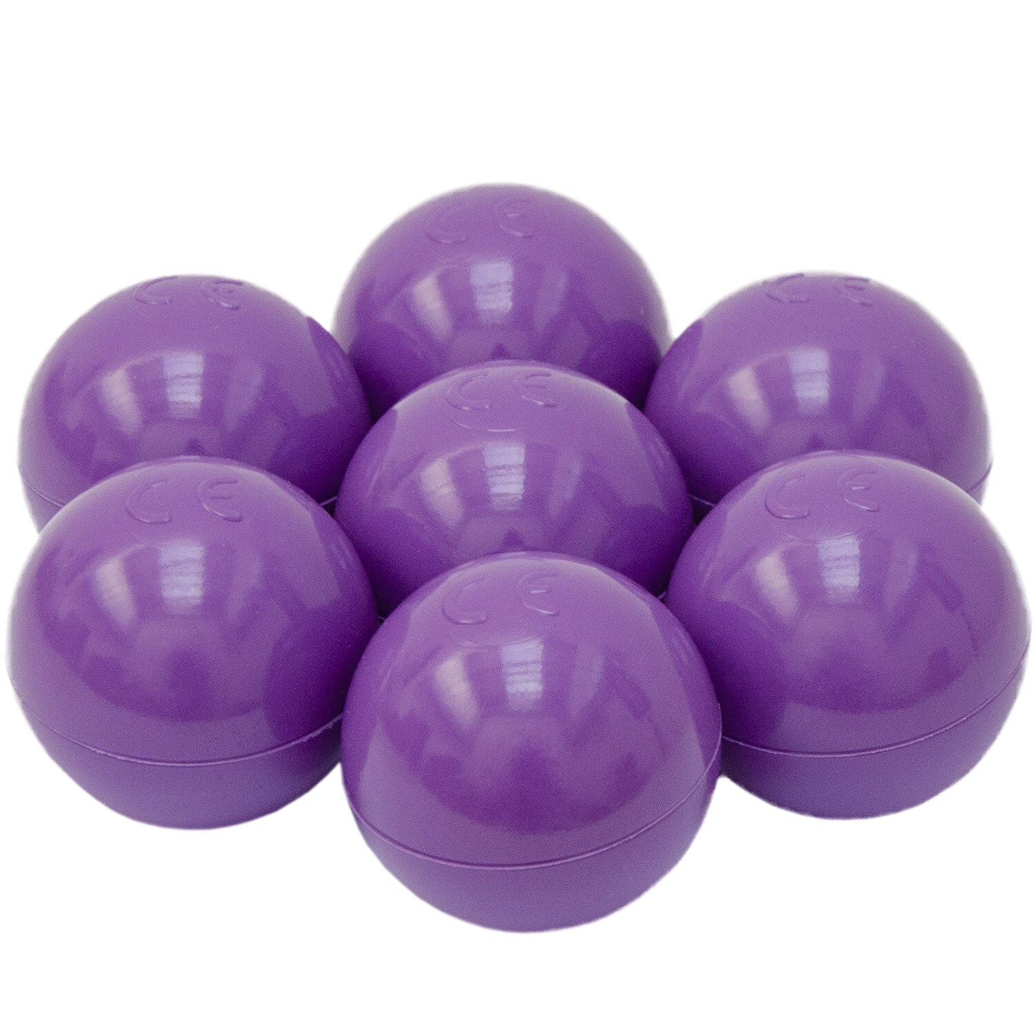 50 Bälle für Bällebad 5,5cm Babybälle Plastikbälle Baby Spielbälle Lila