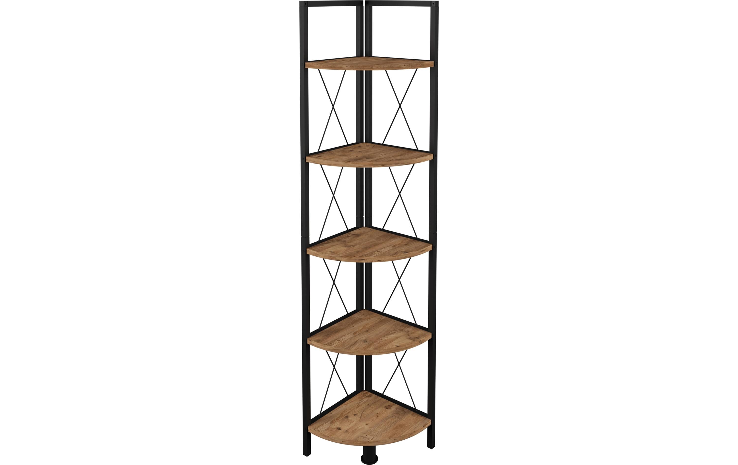 Regal Insasi 5 34 x 160 cm, Honig-Eiche<br>Modernes Eckregal