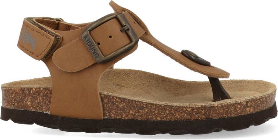 Kipling Juan 3 sandalen cognac Bruin Jongens Imitatieleer Effen 30