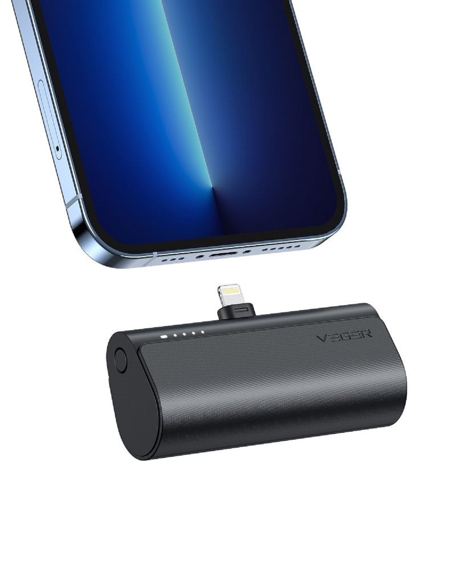 Power Bank PlugOn - 5000mAh mit Build Connector für iPhone