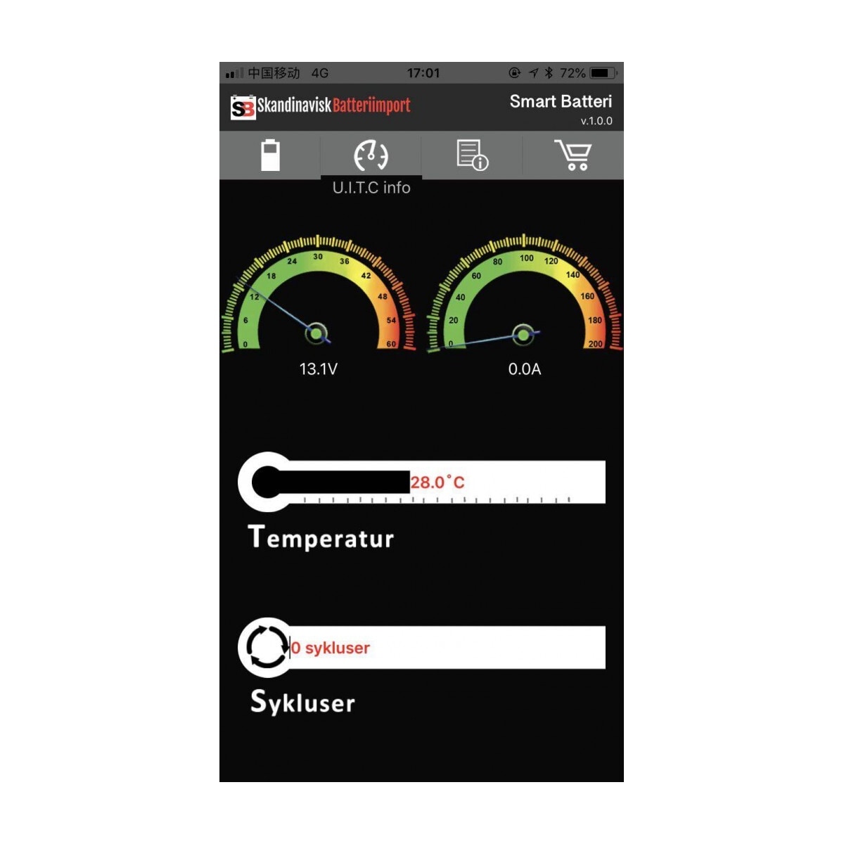 SKANBATT Bluetooth Lithium Batteri 12V 20AH 30A BMS