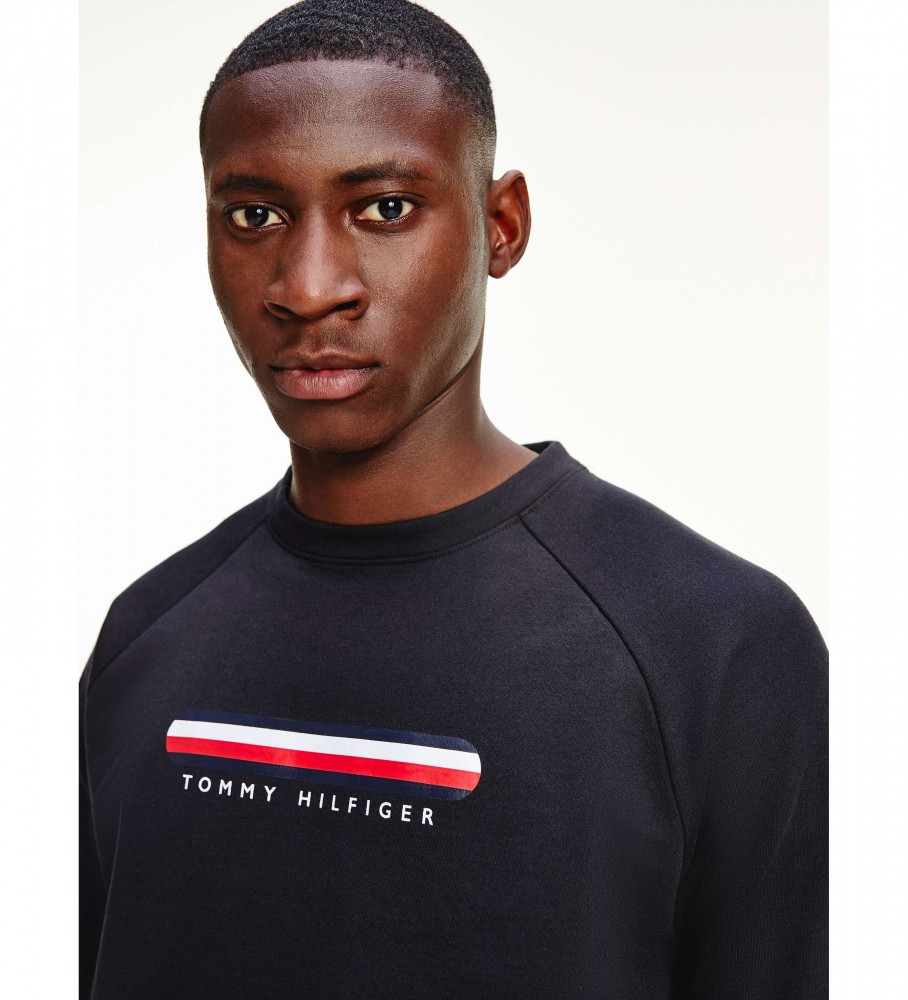 Moletom Tommy Hilfiger Seacell com logo - Preto