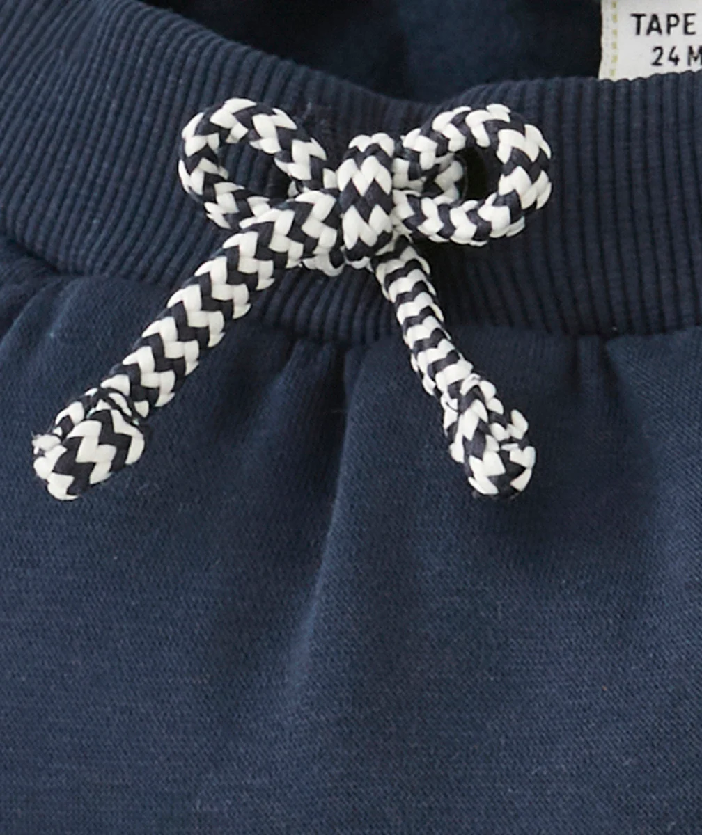 PANTALON SAROUEL BÉBÉ GARÇON EN FIBRES RECYCLÉES BLEU MARINE