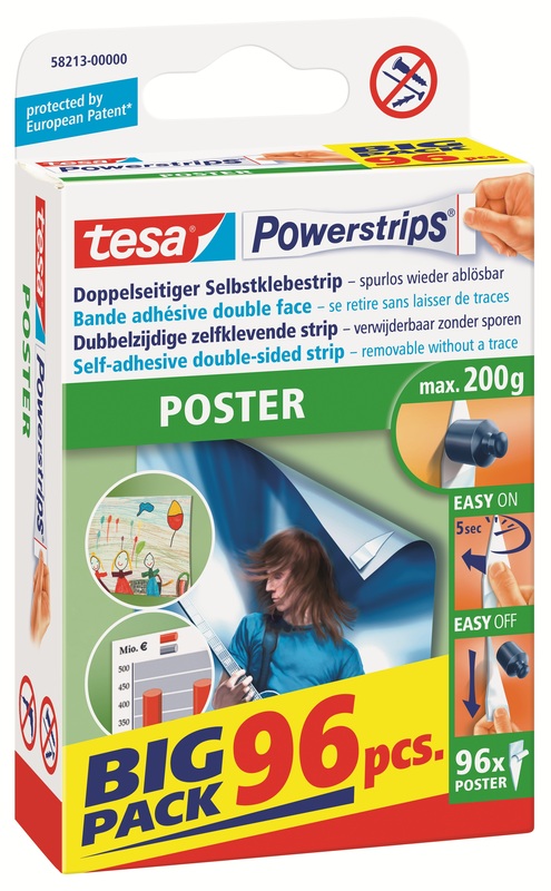 Tesa Powerstrips Poster, 96 Stück
