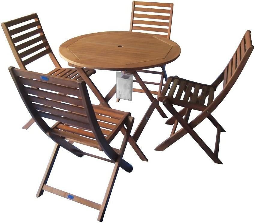 Sedex Villach 5-teiliges Set 4x Klappstuhl+1x Klapptisch