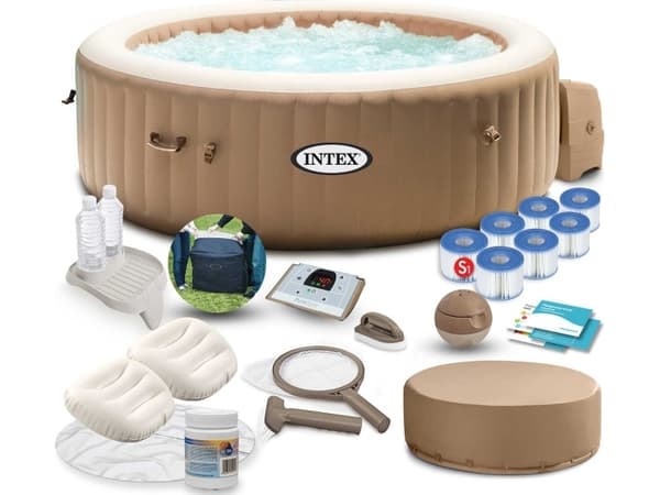 SPA ogrodowe Intex PureSpa Bubble Massage 196 cm x 71 cm (28476) + akcesoria