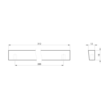 Greep Twan beuken 312mm