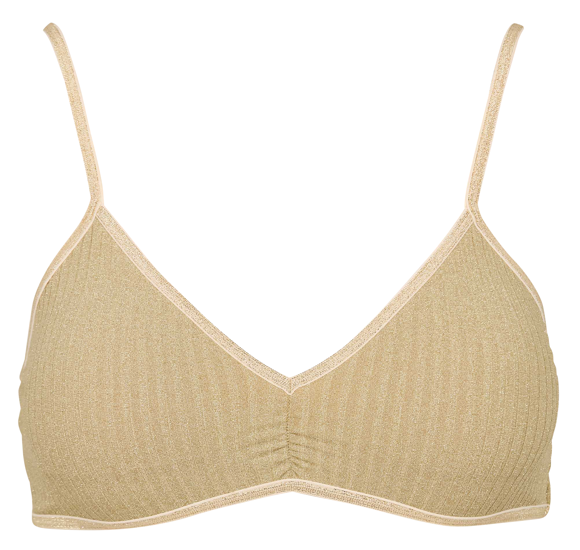 GEORGIA - Brassière côtelée | Beige