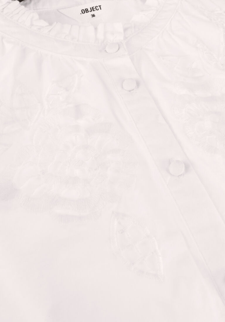 OBJECT witte object blouse objiska l/s top
