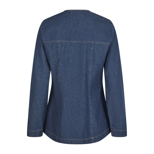 Neo Noir Annie Denim Skjorte, Dark Blue, 42