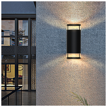 GAMMA buitenlamp Viborg zwart 2-lichts
