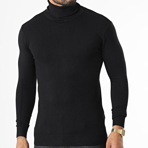 Pull Col Roulé LD-690018 Noir