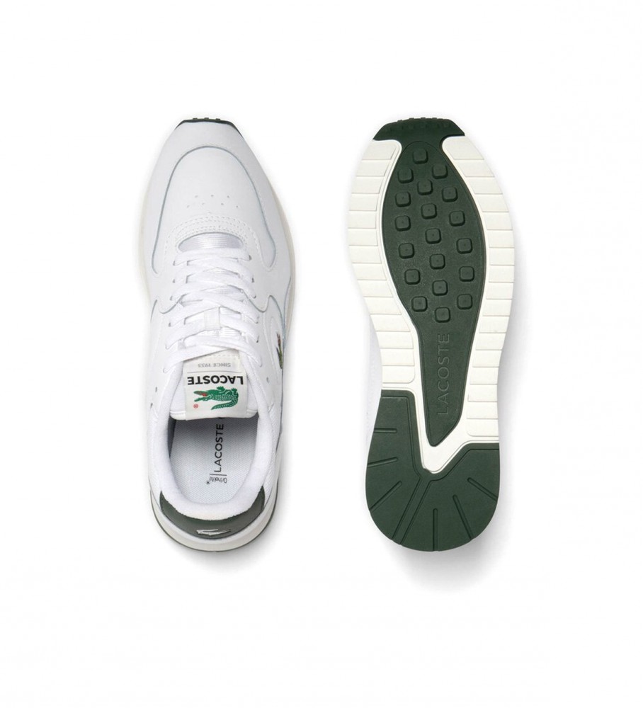 Tênis Lacoste Linetrack de couro branco